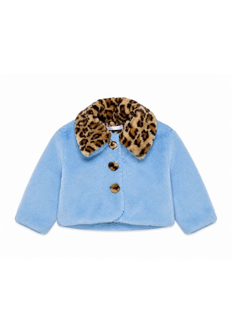 Giacca in pelliccia ecologica MISS GRANT KIDS | MG1760NCERULEO